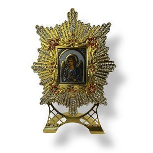 Ікона Ангела Охоронця в металевій рамці #met005 фото