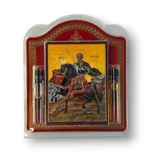 Set de ulei cu icoana Sf&acirc;ntului Mare Mucenic Mina mir003 foto
