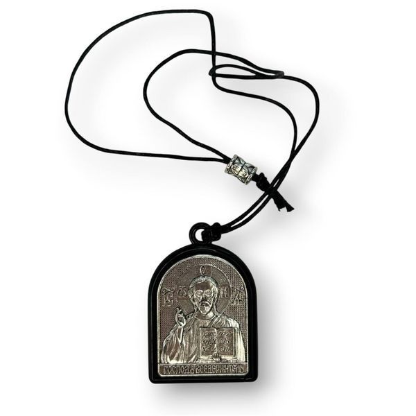 Metal car pendant "Kazan Mother of God and the Savior"